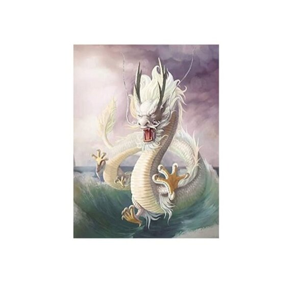 Framed 3D Lenticular Picture Wall Decor for Home Asian Dragons - Picture 2 of 6